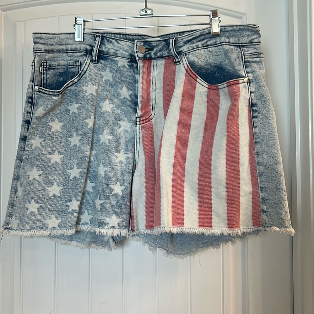 Judy Blue Americana jeans shorts Sz 2xl